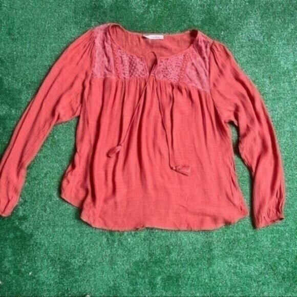 Maurices Burnt Orange Plus Size Long Sleeve Top - Picture 5 of 12